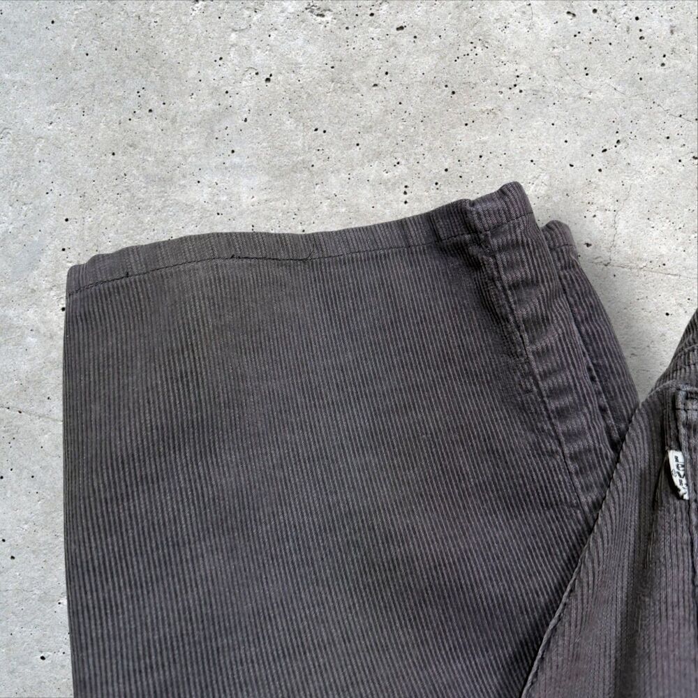 Vintage Levi’s 517 Boot Cut Gray Corduroy Jeans Juniors 7 JR Western Casual - Picture 5 of 9